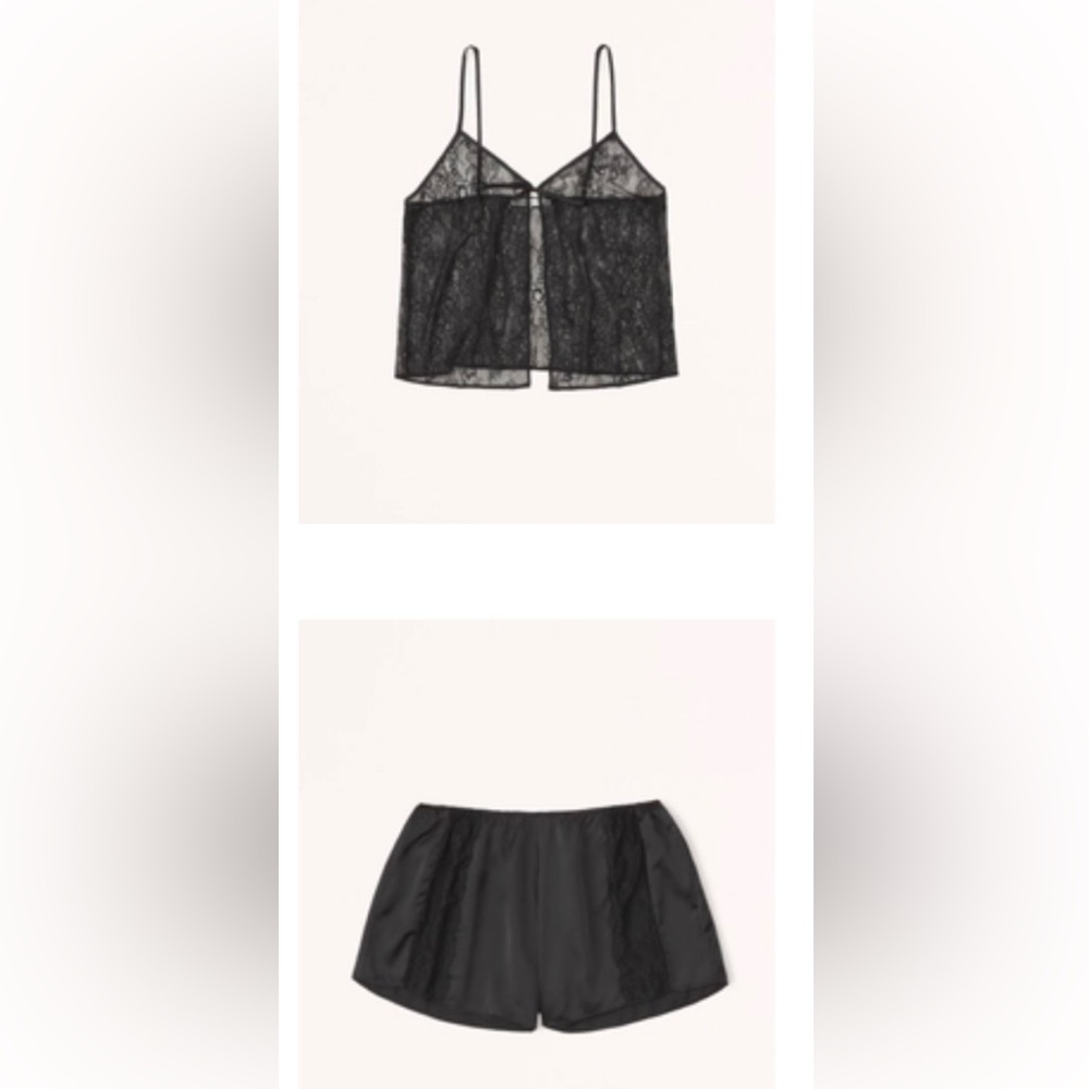 Abercrombie Satin and Lace Pajama Set